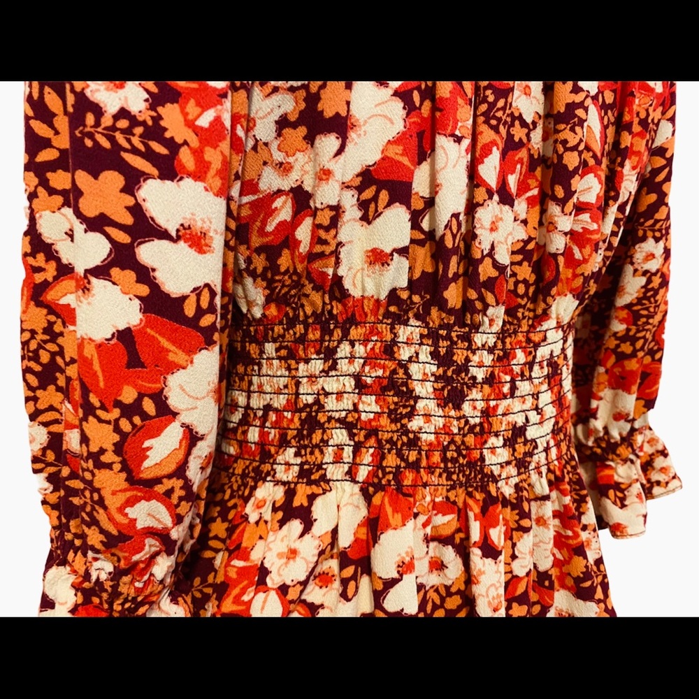 Free People Sweet Memories Blouse in Pink Floral Print - Picture 6 of 7